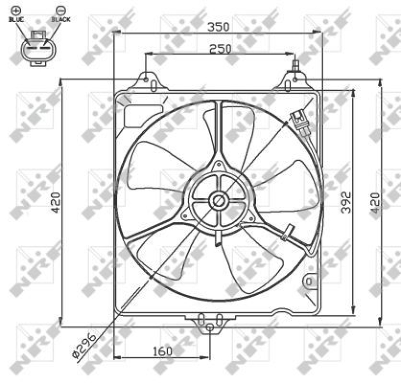 NRF Fan, radiator