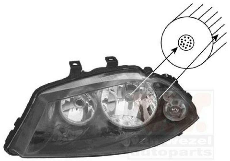 VAN WEZEL Headlight