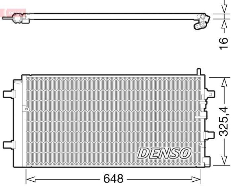 DENSO Kondensator, Klimaanlage DCN06017