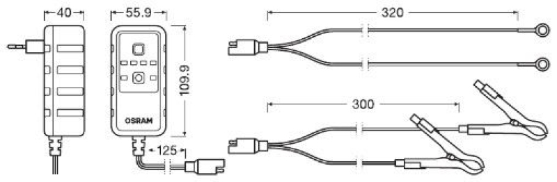 OSRAM Batterieladegerät BATTERYcharge 901