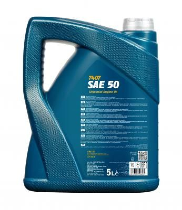 4x 5L Mannol Motoröl MN7407-5 SAE 50 API CH-4 Einbereichsmotoröl Mi...