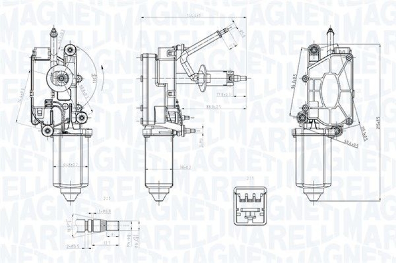 MAGNETI MARELLI Wischermotor