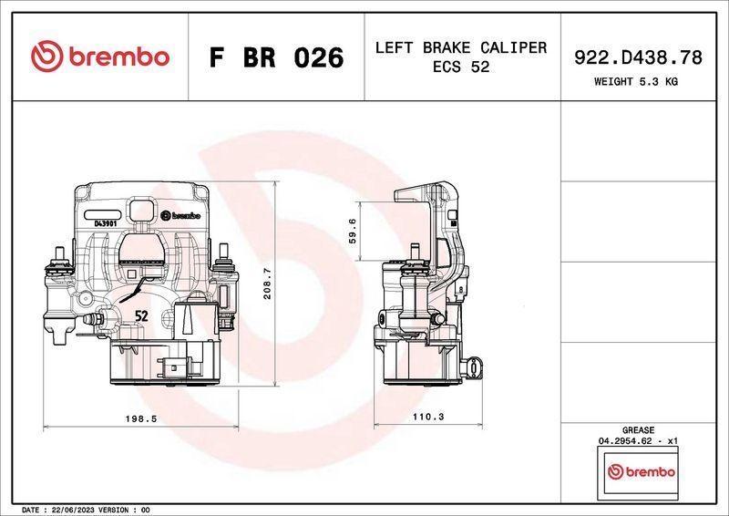 BREMBO Brake Caliper PRIME LINE