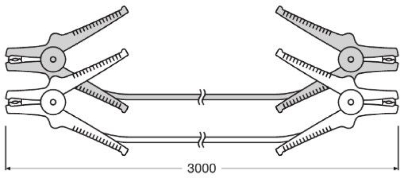 OSRAM Jumper Cables STARTER CABLE 200A