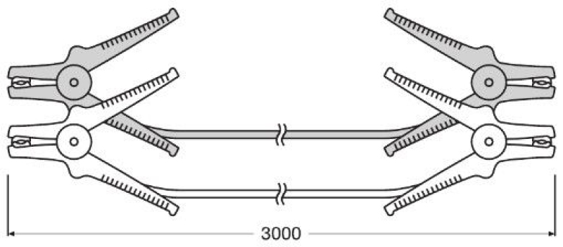 OSRAM Jumper Cables STARTER CABLE 200A