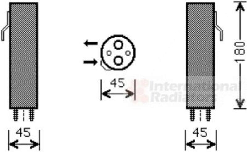 VAN WEZEL Dryer, air conditioning