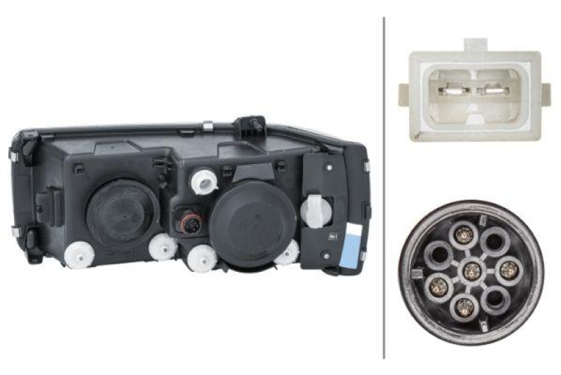 Hella Hauptscheinwerfer H7 H1 links passend für DAF LF 55 FA XF FAS FAR FT 45 80