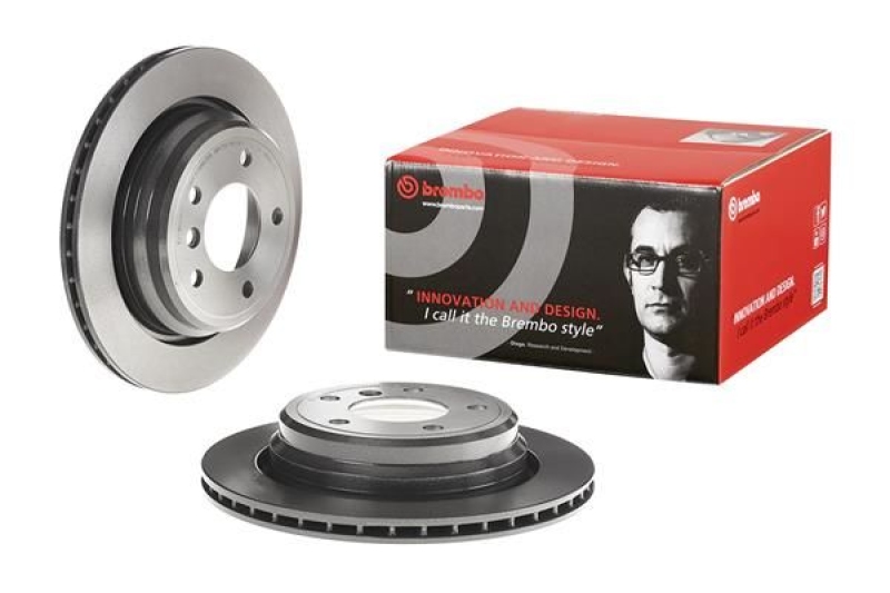 2x BREMBO Bremsscheibe PRIME LINE - UV Coated