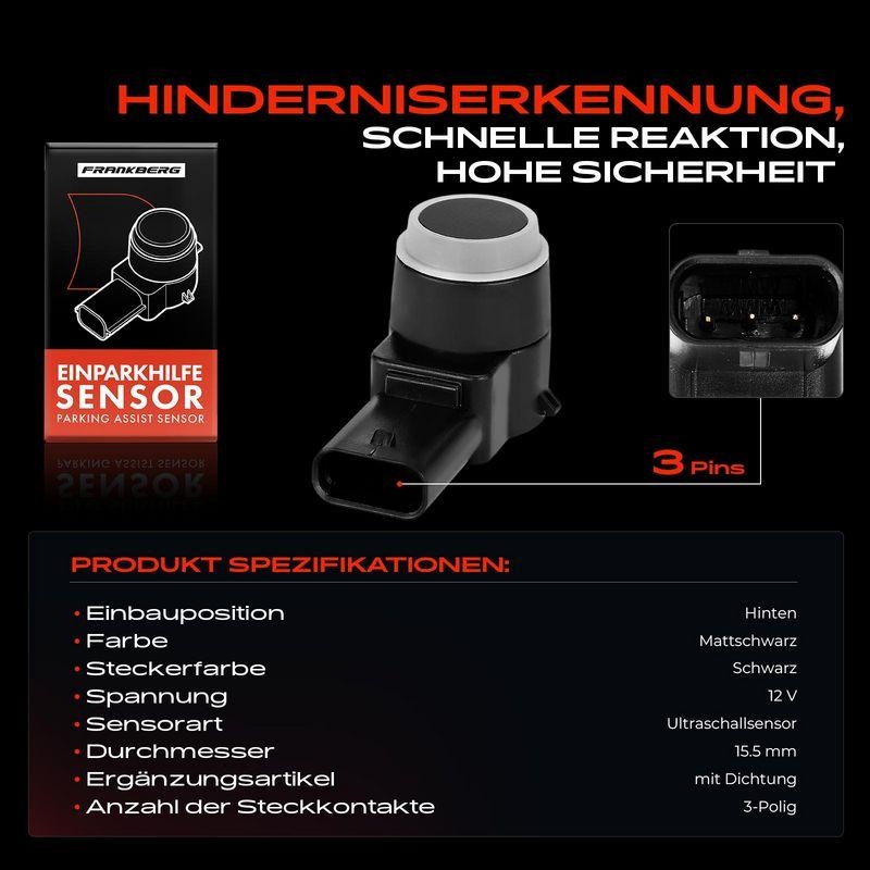 1x Frankberg Parksensor PDC Sensor Hinten 5481FB0028644