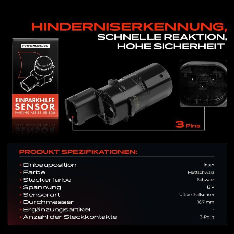 1x Frankberg Parksensor PDC Sensor Hinten 5481FB0028656