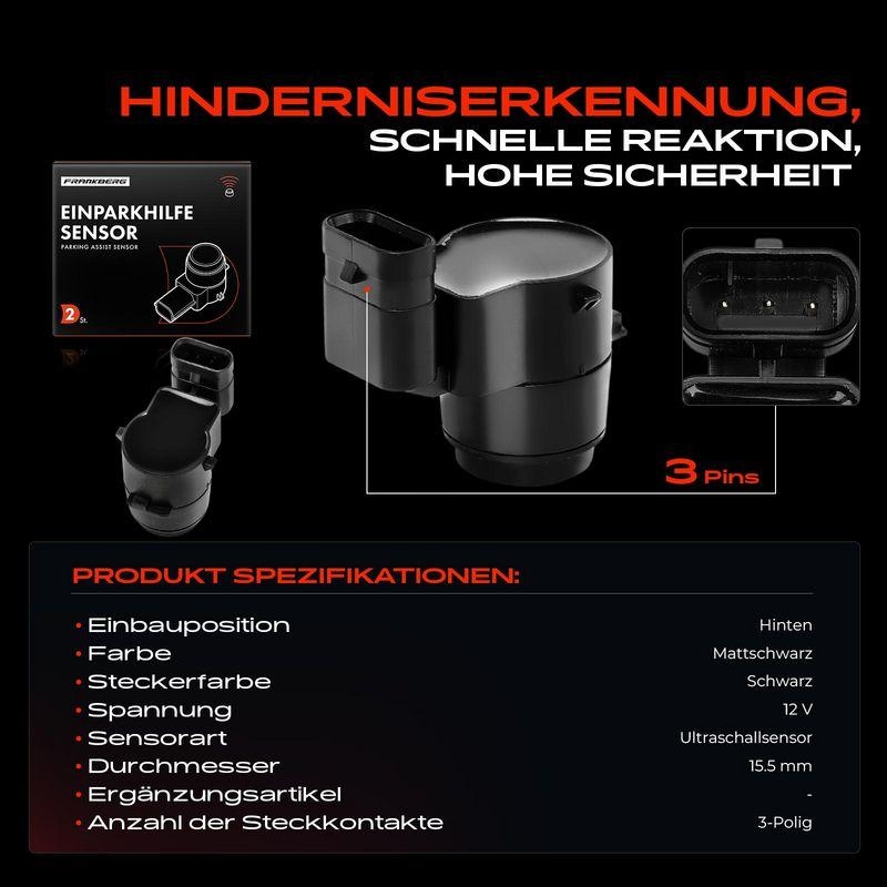 2x Frankberg Parksensor PDC Sensor Hinten 5481FB0028659