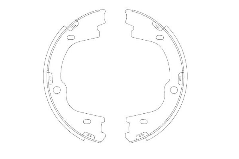 TRW Brake Shoe Set, parking brake
