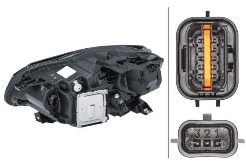 Hella Hauptscheinwerfer LED rechts passend für Renault Captur 2 100 95 1.0 90 1EX 013 930-821