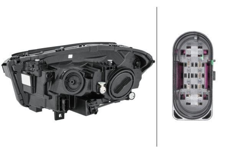 Hella Hauptscheinwerfer LED H7 rechts passend für Mercedes 45 S+ 250 200 H247 1EG 013 074-121
