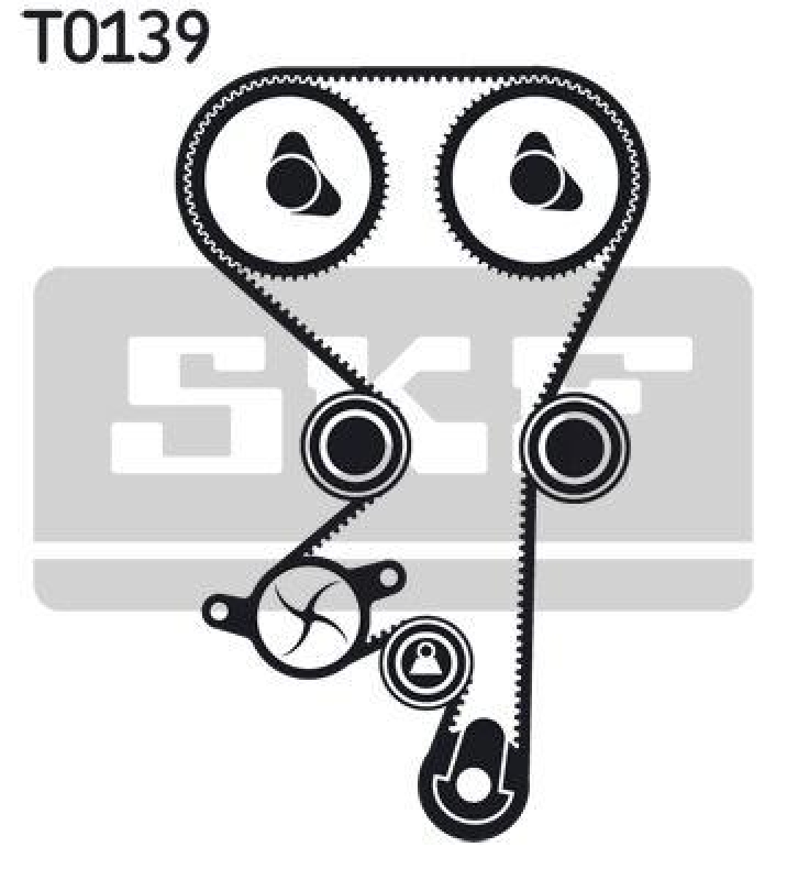SKF Wasserpumpe + Zahnriemensatz VKMC 05156-3