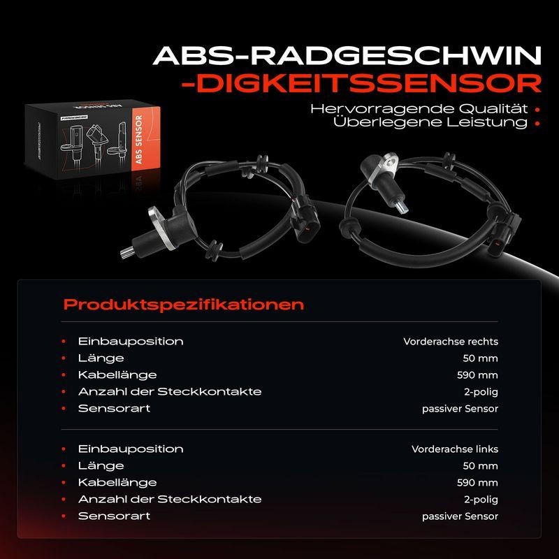 2x Frankberg ABS-Sensor 5481FB0066100