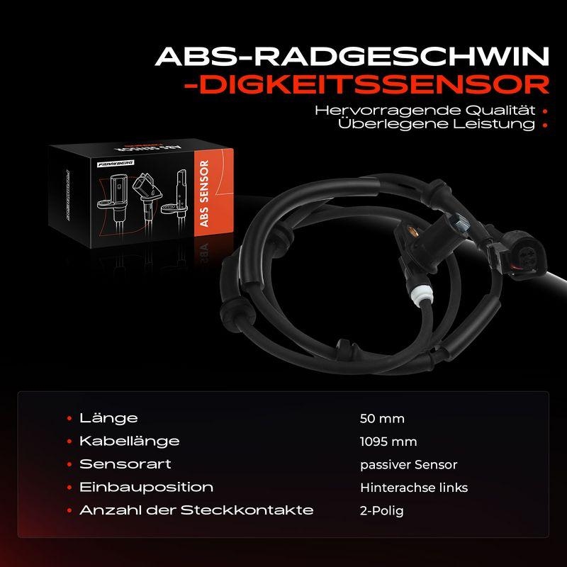 1x Frankberg ABS Sensor Hinterachse links 5481FB0000620