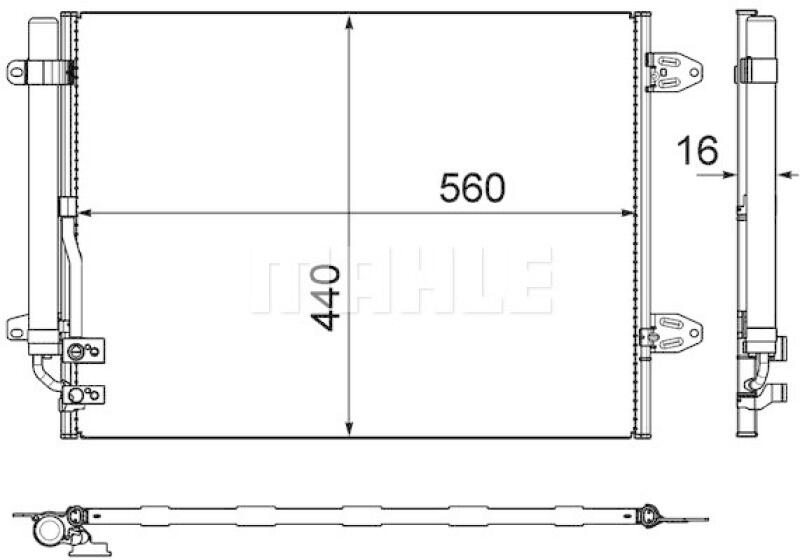 MAHLE Kondensator, Klimaanlage BEHR *** PREMIUM LINE *** AC 733 000P