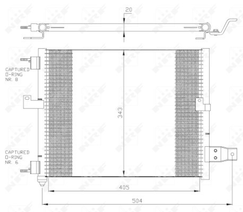 NRF Kondensator, Klimaanlage EASY FIT 35360