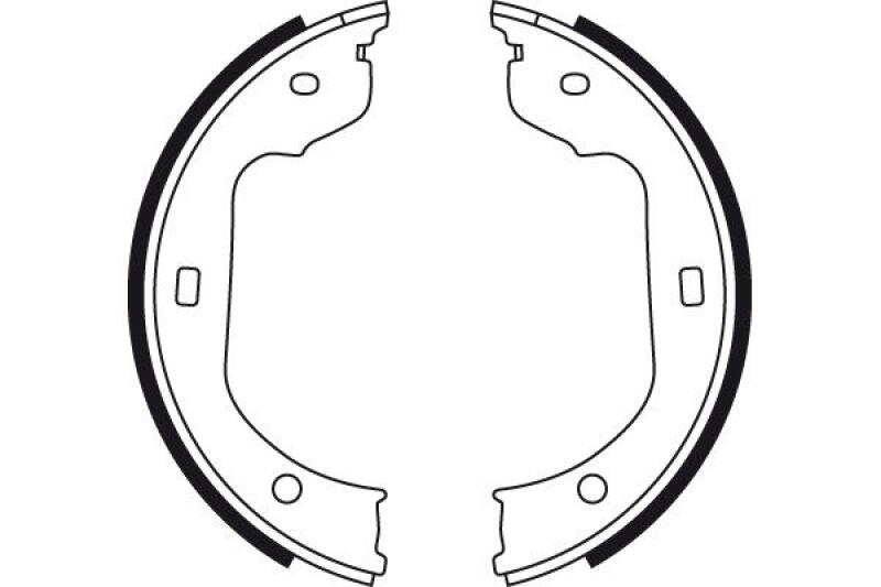 TRW Bremsbackensatz, Feststellbremse GS8478