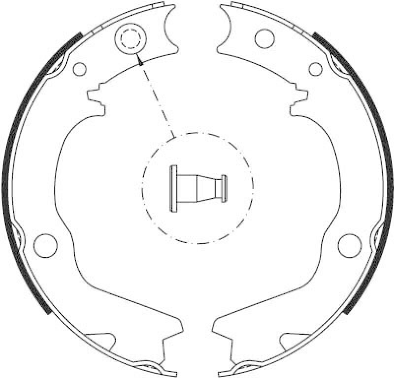 TRW Brake Shoe Set, parking brake