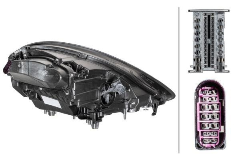 1x Hella Hauptscheinwerfer LED Links passend für Porsche Panamera 4 ab 01/2021 1EX 012 222-511