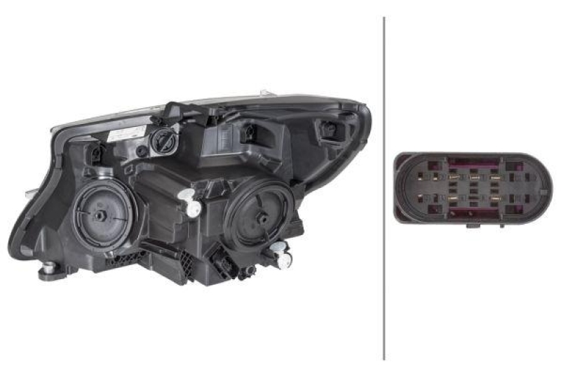 1x Hella Hauptscheinwerfer H15 H7 Rechts passend für Mercedes Vito 5 ab ...