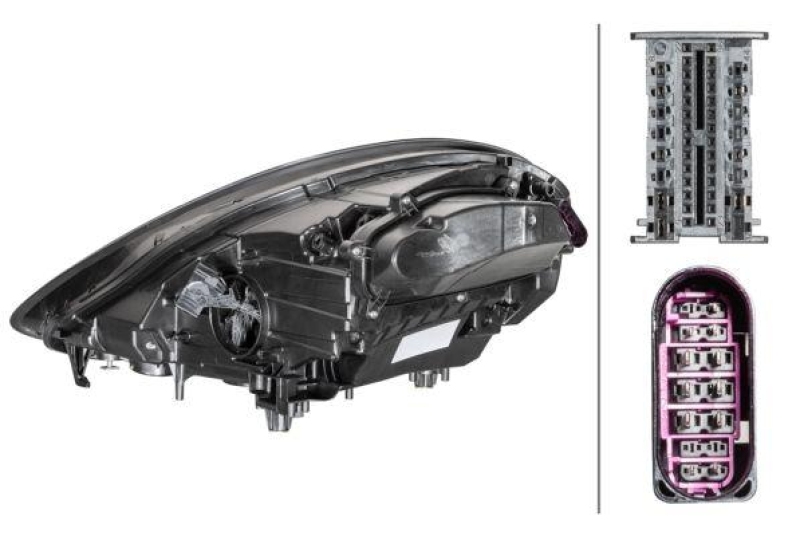 1x Hella Hauptscheinwerfer LED Rechts passend für Porsche Panamera 4 ab 01/2021 1EX 012 222-521