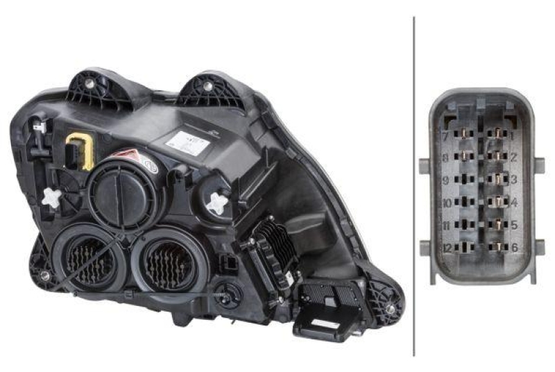 Hella Hauptscheinwerfer LED H1 links passend für DAF XF FAR 460 FAS FA FTT FAN 1EX 010 116-711
