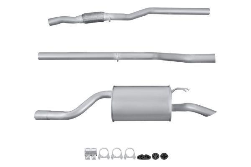 HELLA Endschalldämpfer Easy2Fit – PARTNERED with Faurecia 8LD 366 029-361