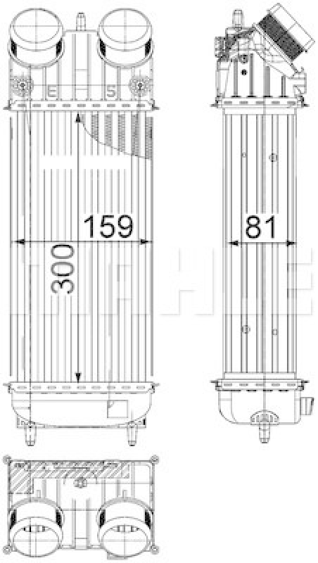MAHLE Ladeluftkühler BEHR *** PREMIUM LINE *** CI 418 000P
