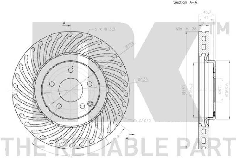 2x NK Bremsscheibe