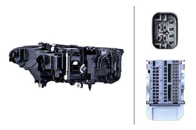 1x Hella Hauptscheinwerfer LED Links passend für BMW 5 G31 G30 M5 BJ ab 07/2020 1EX 015 449-311