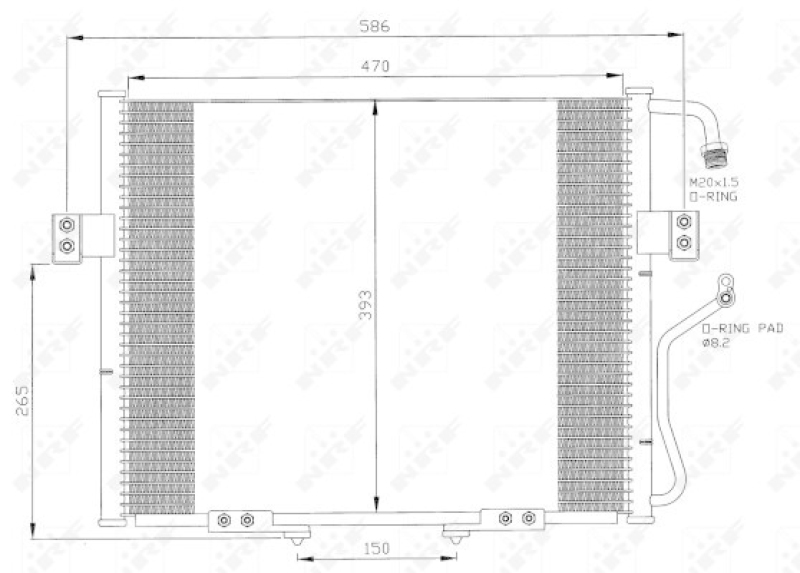 NRF Kondensator, Klimaanlage EASY FIT 35399