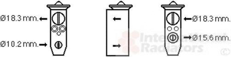 VAN WEZEL Expansionsventil, Klimaanlage 25001291