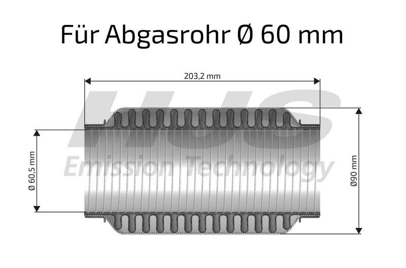 HJS Flex Hose, exhaust system interFLEX connector