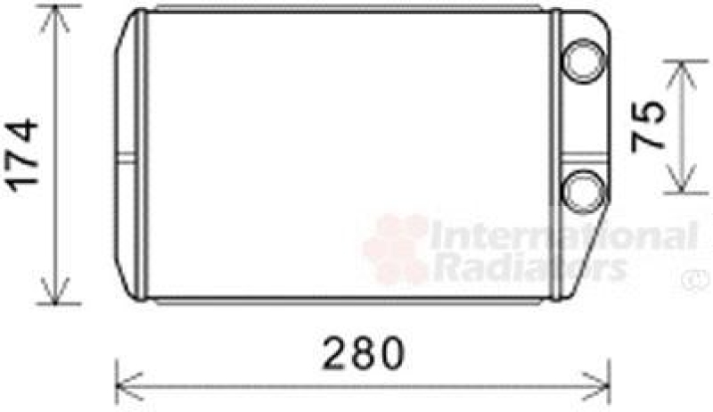 VAN WEZEL Wärmetauscher, Innenraumheizung 17006410
