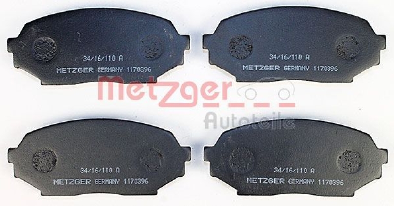 METZGER Bremsbelagsatz, Scheibenbremse 1170396