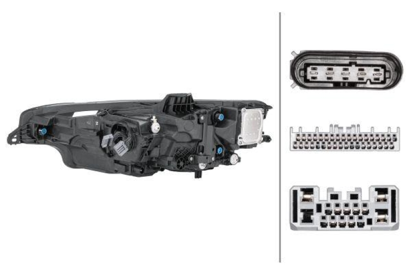1x Hella Hauptscheinwerfer LED Rechts passend für Volvo V60 2 D4 D3 T5 T6 T8 1LX 013 502-941