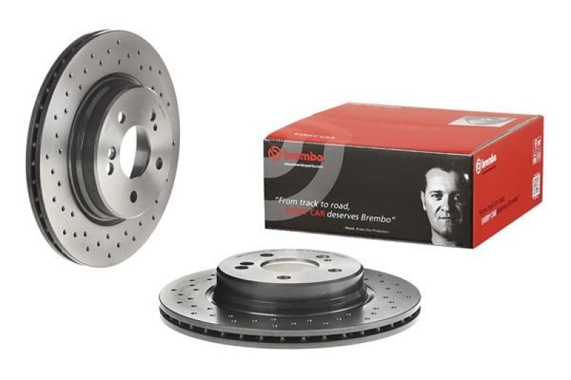 2x BREMBO Bremsscheibe PRIME LINE - UV Coated