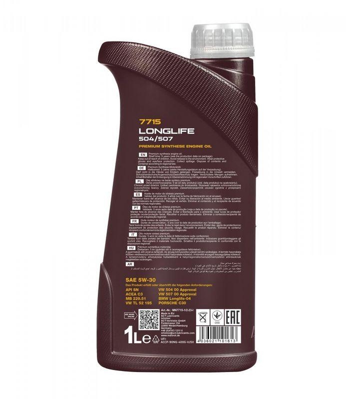 1L Mannol 7715 Longlife 504/507 Motoröl