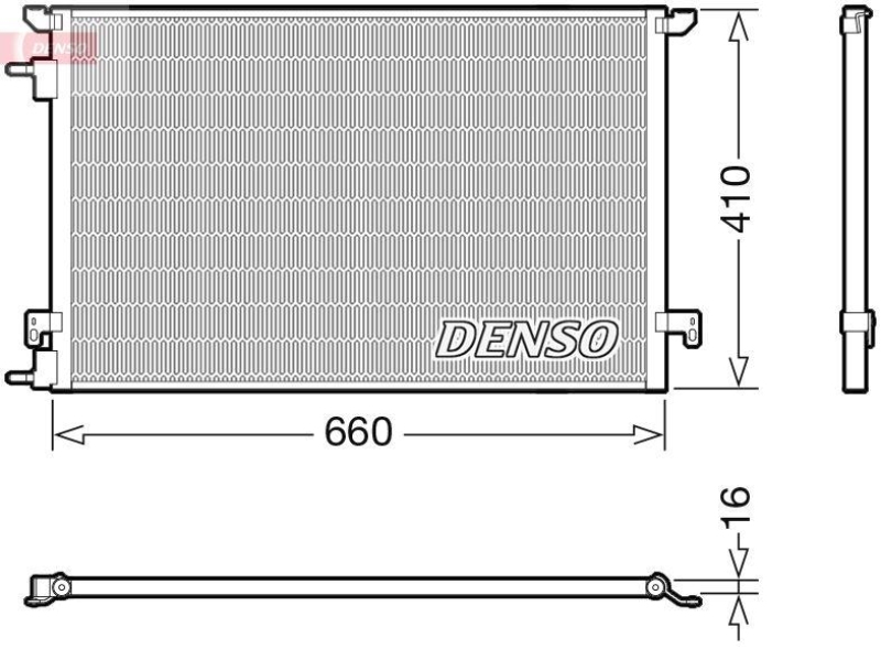 DENSO Kondensator, Klimaanlage DCN20045
