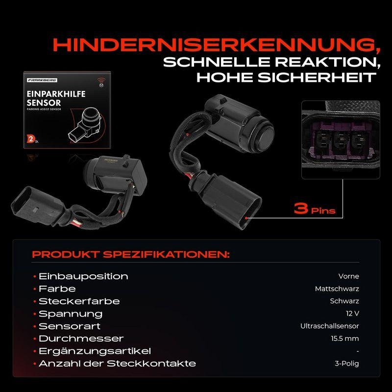 2x Frankberg Parksensor PDC Sensor Vorne 5481FB0050757
