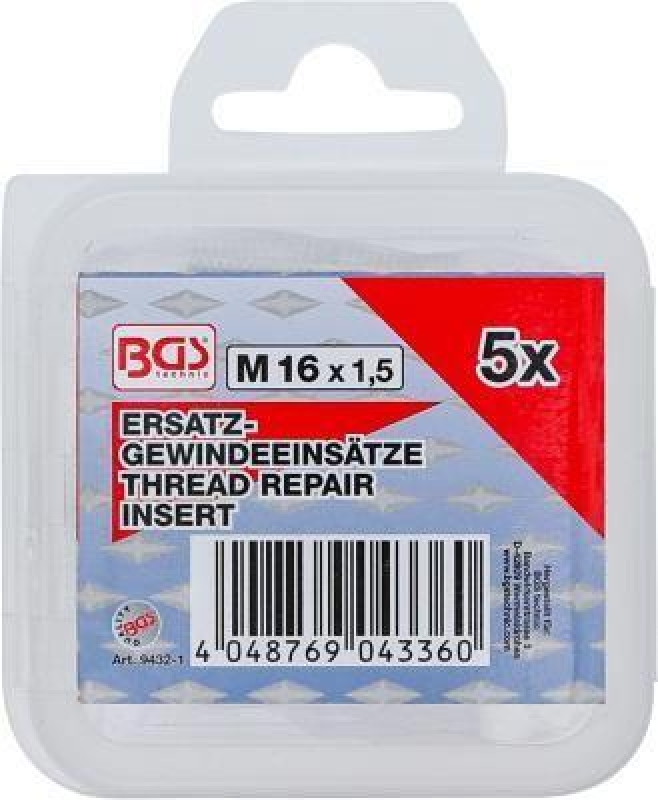 BGS Tool Assortment, thread insert