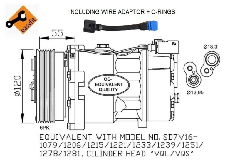 NRF Compressor, air conditioning EASY FIT