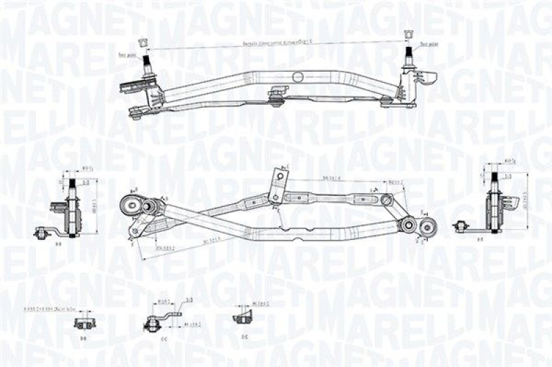 MAGNETI MARELLI Wischergestänge