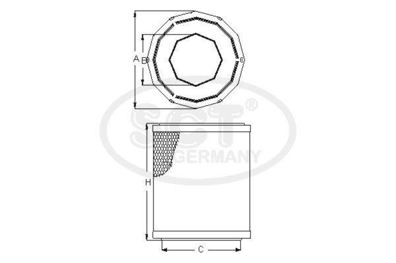 SCT - MANNOL Luftfilter SB 070