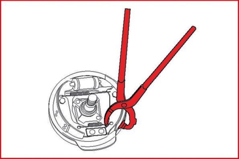 KS TOOLS Bremsfedern-Zange