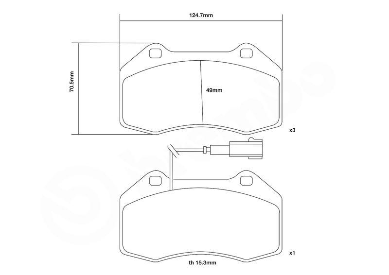 BREMBO High Performance Brake Pad Set UPGRADE, SPORT | HP2000