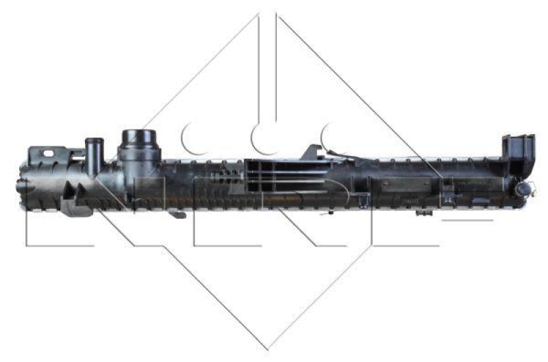 NRF Radiator, engine cooling EASY FIT